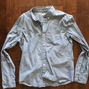 Hollister (L) micro check Oxford.